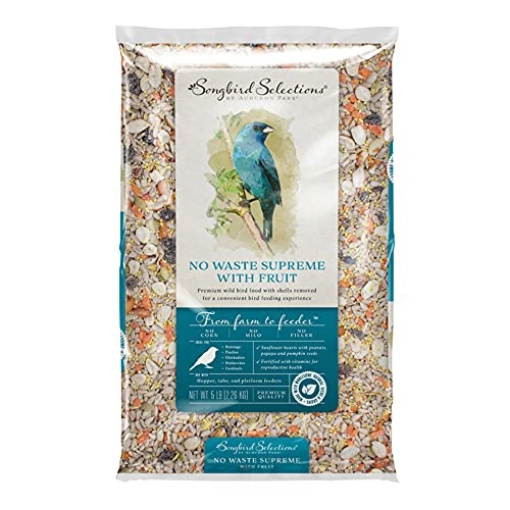 Picture of SONGBIRD SELECTIONS 13628 Global Harvest Foods+Songbird+Selections+Chickadee+and+Nuthatch+Bird+Seed+Sunflower+Hearts+5+lb+-+Case+of%3a+1%3b (EA)