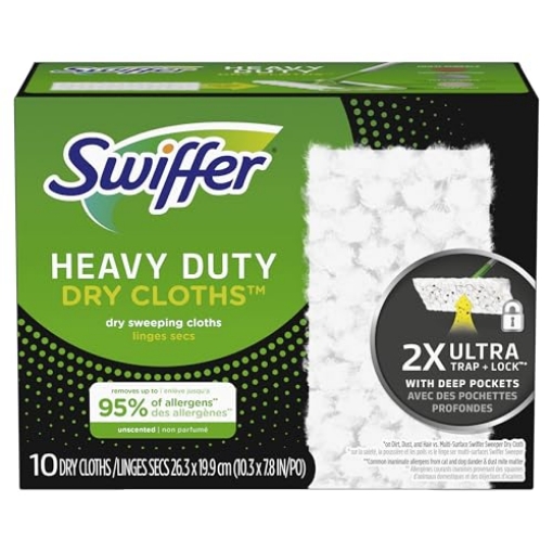 Picture of Swiffer 80374602 Swiffer Dry Sweeping Cloths, Heavy-Duty, 10-Ct. (EA)