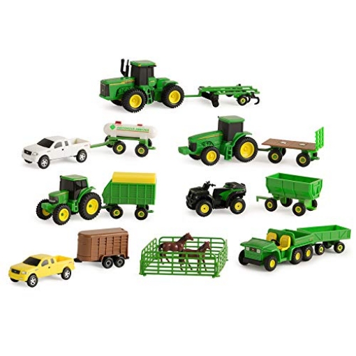 Picture of TOMY INTERNATIONAL 35265 TOMY John Deere Toy Truck & Toy Tractor With Trailers 26-Piece Farm Toy Value Set (EA)