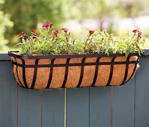 Picture of Living Accents 88557 Panacea Living Accents Deck Planter 30" Iron Black (EA)