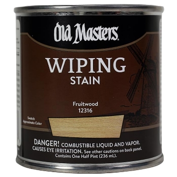 Picture of DIAMOND VOGEL INC 12316 Old Masters Semi-Transparent Fruitwood Oil-Based Wiping Stain 0.5 pt. (PK-6-EA)