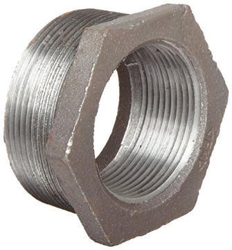 Picture of ANVIL INTERNATIONAL 8700129656 Anvil 8700129656, Cast Iron Pipe Fitting, Hex Bushing, 1-1/2" NPT Male x 1" NPT Female, Plain Finish (EA)