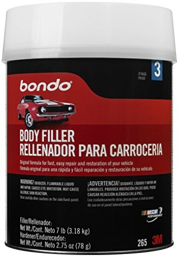 Picture of Bondo 265 Bondo Body Filler, Original Formula for Fast, Easy Repair & Restoration for your Vehicle, 00265, Filler 6.30 lb and Hardener 2.75 oz, 1 Can (EA)