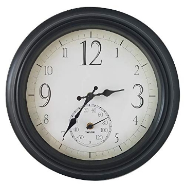 Picture of TAYLOR PRECISION PRODUCTS 6740 Taylor 6740 14" Decorative Clock w/Thermometer (PK-2-EA)