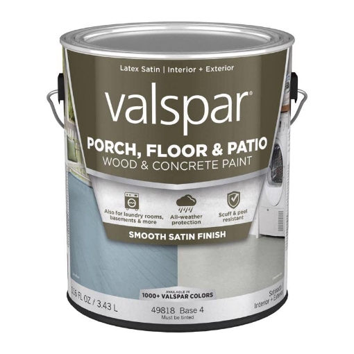 Picture of VALSPAR CORPORATION 009.0049818.007 Valspar 1-Gallon Latex Floor Paint Base 4 009.0049818.007 (PK-4-EA)