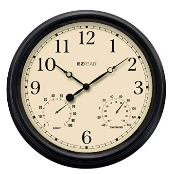 Picture of HEADWIND 850-0057 Headwind 15" Indoor/Outdoor Clock-Black w/Imperial Numbers, 850-0057 (PK-4-EA)