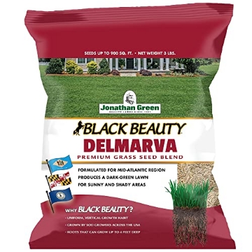 Picture of JONATHAN GREEN & SONS INC 10394 Jonathan Green (10390) Black Beauty Delmarva Grass Seed (Made for Maryland, Delaware, Virginia) - Cool Season Lawn Seed (3 lb) (PK-6-EA)