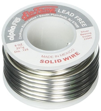 Picture of Alpha 23945 Alpha Fry Solid Wire Solder Lead-Free 0.125" Dia 8 Oz (EA)