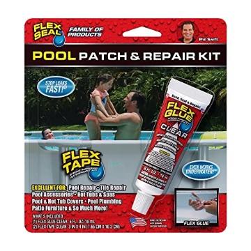 Picture of SWIFT GREEN FILTERS(TM) POOLKITMINI Flex Seal Pool Patch and Repair Kit, Super Strong, Waterproof, Rubberized, UV Resistant, Seal and Patch Leaks, Works Underwater, Use on Pools, Hot Tubs and Spas, Tiles and Patio Furniture (EA)