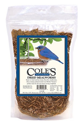 Picture of Cole Hersee DMLG COLE'S THE BETTER WILD BIRD FEED DMLG Dried Mealworms Bird Food, 9.15-Ounce (EA)