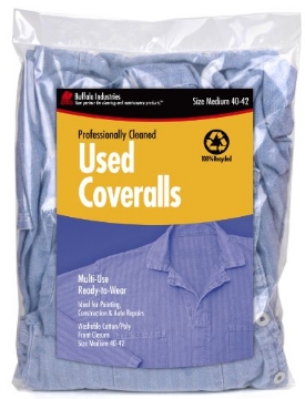 Picture of BUFFALO TECHNOLOGY 15007 Buffalo 15007 Used Coveralls, Medium, 21 x 11 x 1.5 Inch, Multicolored (EA)