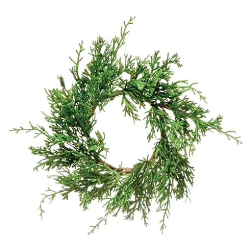 Picture of CREATIVE CO-OP XM8130 Creative Co-Op Faux Juniper Wreath (PK-12-EA)