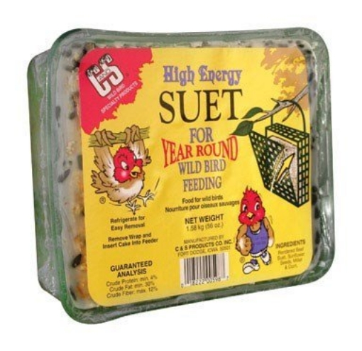 Picture of C AND S PRODUCTS CO INC P 100214220 C & S Products Hi Energy Large Suet Cake 56 Oz (EA)