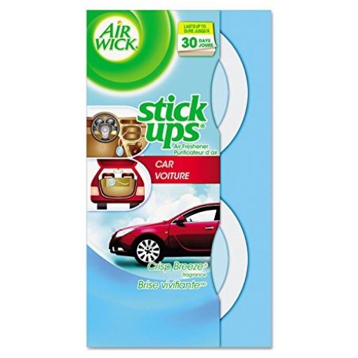 Picture of Air Wick 6233885823 Air Wick Stick Ups Car Air Freshener, Crisp Breeze, 2ct (Packaging May Vary) (PK-12-EA)