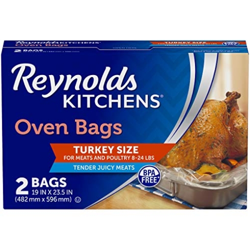 Picture of REYNOLDS G10516 Reynolds Kitchens Turkey Size Oven Bags, Holds Up to 24 Pounds, 2 Count (EA)