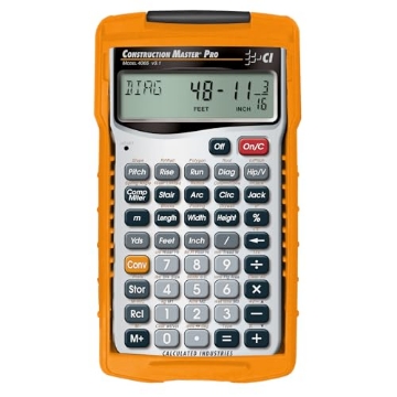 Picture of CALC INDUSTRIES CAL4065 Calculated Industries 4065 Construction Master Pro Advanced Construction Math Feet-inch-Fraction Calculator for Contractors, Estimators, Builders, Framers, Remodelers, Renovators and Carpenters (EA)