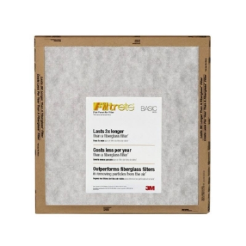 Picture of Filtrete FPL12-2PK-24 Filtrete 24 in. W X 24 in. H X 1 in. D Synthetic 5 MERV Flat Panel Filter 2 pk (PK-24-EA)