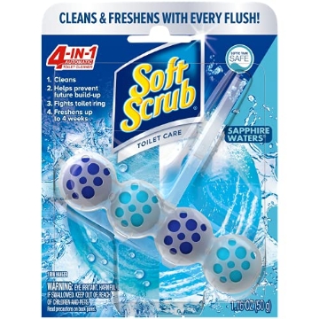 Picture of Soft Scrub 1734778 Soft Scrub 4-in-1 Toilet Care, Sapphire Waters, 50 Gram (PK-6-EA)