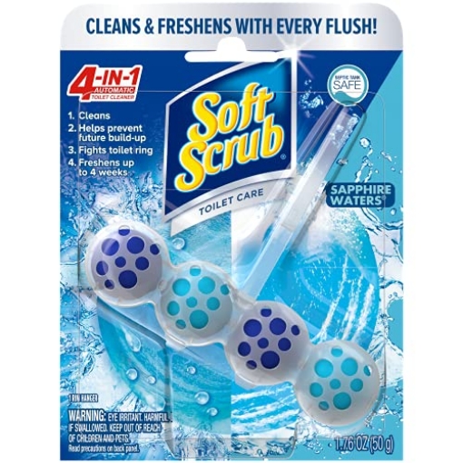 Picture of Soft Scrub 1734778 Soft Scrub 4-in-1 Toilet Care, Sapphire Waters, 50 Gram (PK-6-EA)