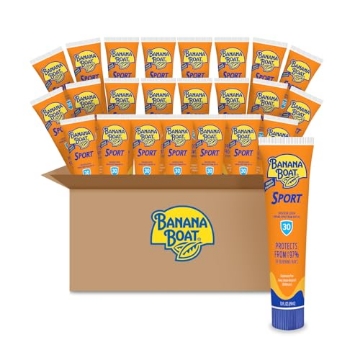 Picture of BANANA BOAT X001453203 Banana Boat Sport Ultra SPF 30 Sunscreen Lotion, 1Fl Oz, Travel Size Sunscreen SPF 30, Banana Boat Sunscreen SPF 30 Lotion, Oxybenzone Free Sunscreen, Sunblock Lotion Sunscreen, Mini Sunscreen, 1Fl Oz (PK-24-EA)