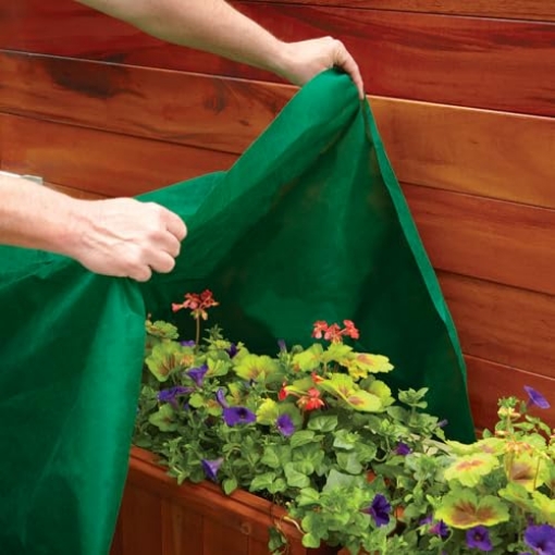 Picture of HANES COMPANIES INC 46448 Greenscapes Frost Blanket 10' x 12', Plant Protection Cover for Cold Weather, Reusable Garden Freeze Cloth (Pack of 1) (EA)