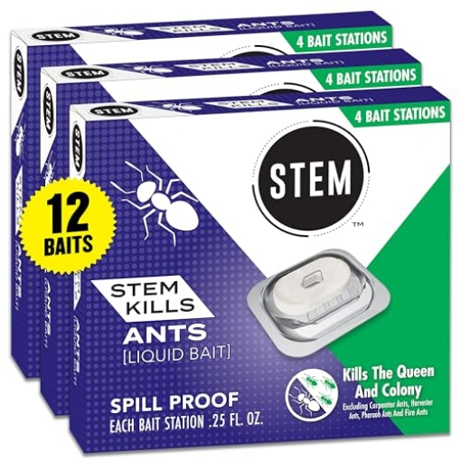 Picture of Stem Audio 04453 STEM Liquid Ant Baits, Kills The Queen and Colony, for Indoor Use, 12 Spill Proof Bait Stations (PK-12-EA)