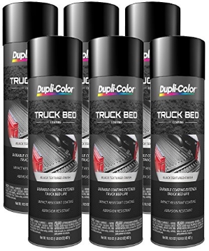 Picture of Dupli-Color TR250 Dupli-Color (TR250-6 PK Black Truck Bed Coating - 16.5 oz. Aerosol, (Case of 6) (PK-6-EA)