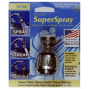 Picture of WHEDON PRODUCTS INC SU6C Whedon Products SU6C DLX SPR Swiv Aerator, No Size, Black (EA)