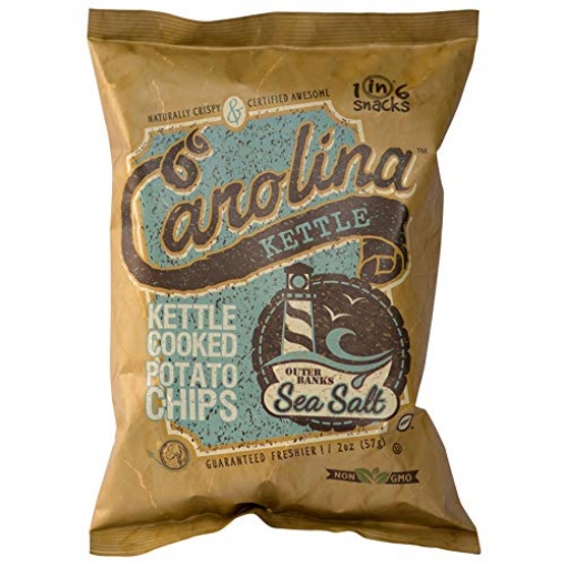 Picture of 1 IN 6 SNACKS LLC 10601 Carolina Kettle potato chips Outer Banks Sea Salt, 2 oz. (PK-20-EA)