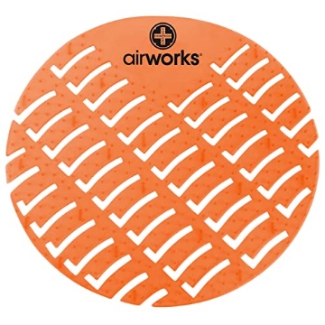 Picture of HOS AWUS007-BX Hospeco - CC-007 Airworks AWUS007-BX Urinal Deodorizer Screen Mango Orange (Box of 10) (EA)
