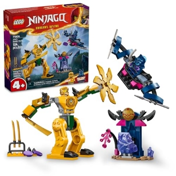 Picture of Lego 71804 LEGO NINJAGO Arin’s Battle Mech, Ninja Toy Set for Kids with Arin Ninja Minifigure and Katana Sword Accessory, Gift Idea for Boys and Girls Aged 4 Years Old and Up, 71804 (EA)