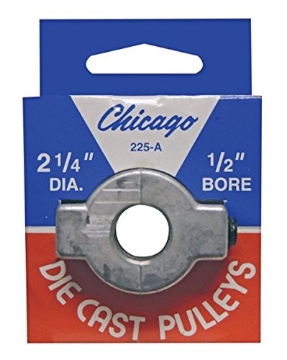 Picture of CHICAGO DIE CAST 225A5 Chicago Die Cast 2 1/4 in. Dia. Zinc Single V Grooved Pulley (EA)