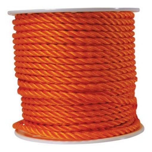 Picture of Koch Industries 5001645 Wellington 1/2 in. Dia. x 300 ft. L Orange Twisted Poly Rope (EA)