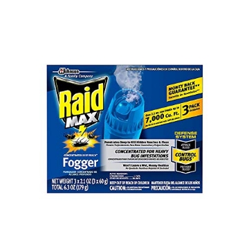 Picture of Raid 12565 Johnson Raid Max Fogger, Insect Killer for Mosquito, Ant, Roach, Spider, Flea, for Indoor Use 6.3 Ounce (Pack of 1) (PK-6-EA)