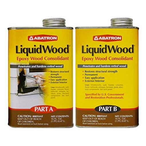 Picture of UC COATINGS LLC LW2PKR Abatron LiquidWood 2 Pint Kit – 2-Part Structural Epoxy Wood Hardener and Consolidant Resin. (EA)