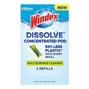 Picture of Windex 00401 Windex Dissolve Concentrated Pods, Multisurface Cleaner, 2 Concentrated Dissolvable Refill Pods (PK-6-EA)