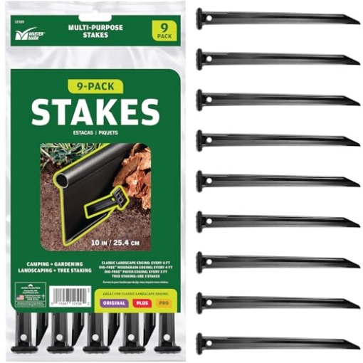 Picture of AVON PLASTICS 12109 MASTER MARK 10” ABS Multi-Purpose Stake Anchors (9-Pack) (EA)