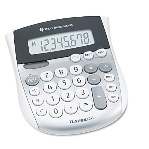 Picture of TEXASINSTR TI-1795SV Texas Instruments TI-1795 SV Standard Function Calculator (EA)
