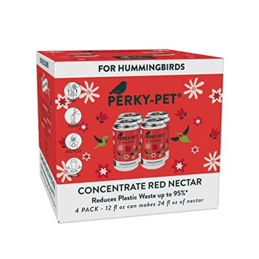 Picture of Woodstream Victor Rodnt D 534 Perky-Pet 534 Red Hummingbird Nectar Liquid Concentrate in Recyclable Aluminum Can – 4 Cans, 12 oz Each - 48 Total Ounces (EA)