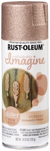 Picture of Rustoleum 354068 Rust-Oleum Imagine Craft & Hobby Glitter Spray Paint Glitter Rose Gold, 10.25 oz. (PK-4-EA)