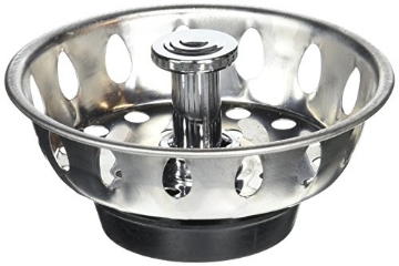 Picture of Plumb Pak PP820-25 Plumb Pak PP820-25 PlumPak Replacement Sink Basket Strainer with Adjustable Post, Stainless Steel, 1-3/4", White (EA)