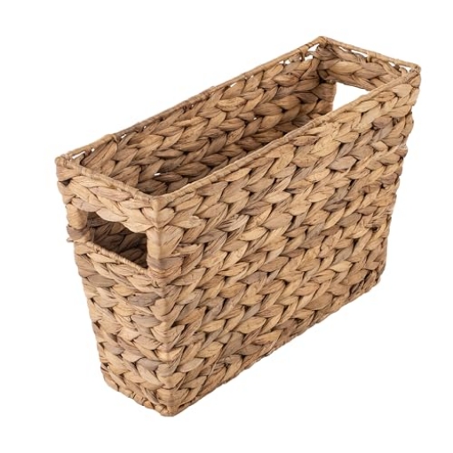 Picture of Honey Can Do STO-02883 15x5 Woven Storage Basket with Handle - Decorative and Functional for Desk, Closet, and More - STO-02883 (EA)