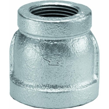Picture of ANVIL INTERNATIONAL 8700135653 Anvil 1-1/2 in. FPT x 1-1/4 in. Dia. FPT Galvanized Malleable Iron Reducing Coupling (EA)