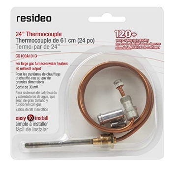 Picture of RESIDEO CQ100A1013 Resideo CQ100A1013/U 24-Inch Replacement Thermocouple for Gas Furnaces, Boilers and Water Heaters (EA)