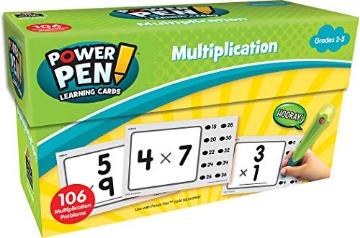 Picture of TCR TCR6459 Teacher Created Resources Power Pen Learning Cards: Multiplication (6459) Medium (EA)
