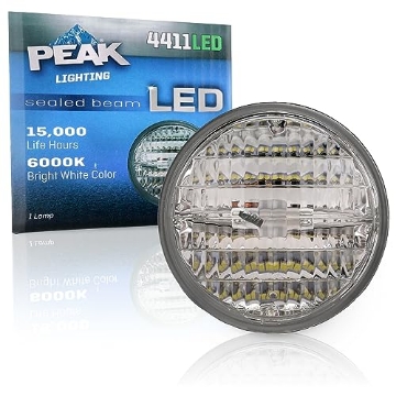Picture of Peak Accessories 4411LED PEAK 4411LED Bright White 6000K LED Sealed Beam Headlight (EA)