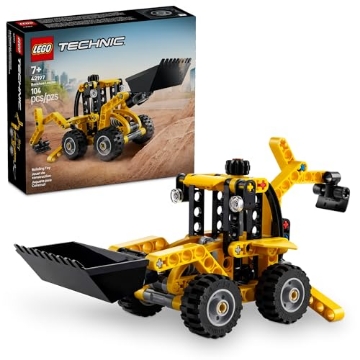Picture of TOYHOUSE LLC 42197 LEGO Technic Backhoe Loader Construction Toy - Building Toy Set for Boys and Girls, Ages 7+ - Educational Gift Idea for Kids Birthday with Usable Back Digger, Scoop, & Outriggers - 42197 (EA)