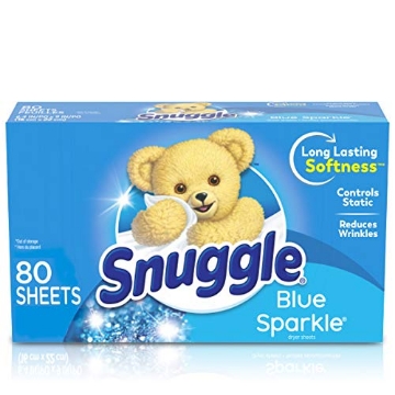 Picture of DIAL INDUSTRIES INC 2223988 Snuggle Fabric Softener Dryer Sheets, Blue Sparkle, 80 Count (EA)