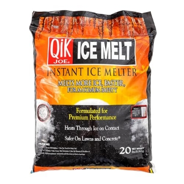Picture of QIK JOE 30020 Qik Joe Calcium Chloride Ice Melt - Instant Snow and Ice Melt for Sidewalks, Driveways, Steps, and Parking Lots - Deicer for Concrete, Asphalt, and Other Surfaces - 20 Lb Bag (EA)