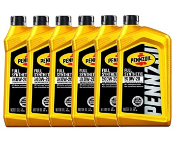 Picture of PENNZOIL 550058594 Pennzoil 0W-20 Gasoline Synthetic Motor Oil 1 qt - Pack of 6 (PK-6-EA)